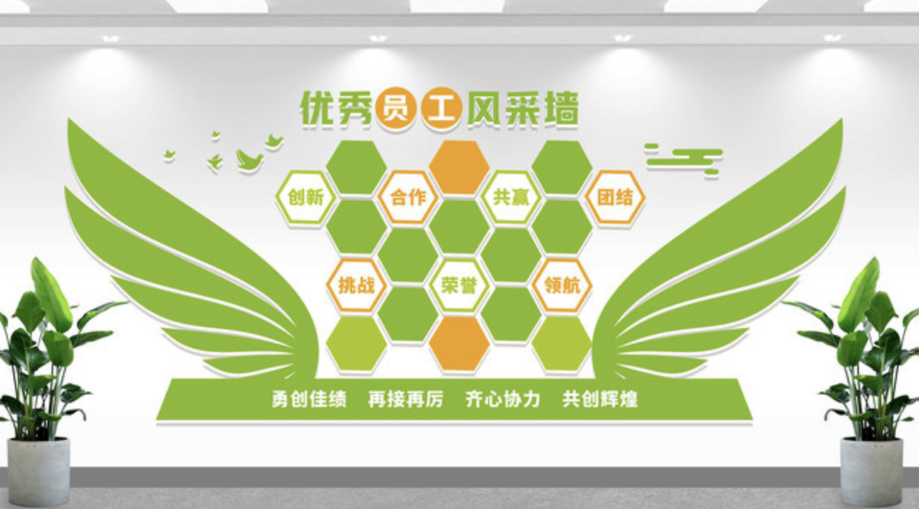 公司優(yōu)秀員工風(fēng)采照片文化墻設計制作(圖1) 優(yōu)秀員工風(fēng)采墻